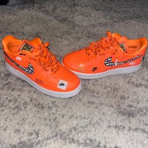 Nike Air Force One ‘Just do it’ Orange edition Brand new without box